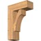 Ekena Millwork Westlake Block Smooth Bracket w/ Offset Brace, Western Red Cedar, 7 1/2"W x 20"D x 28"H BKT0806X20X28WTL05SWR - alternate 1